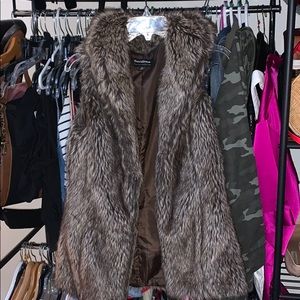 Faux fur vest
